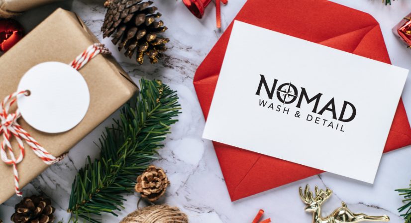nomad wash & detail gift card for the holidays